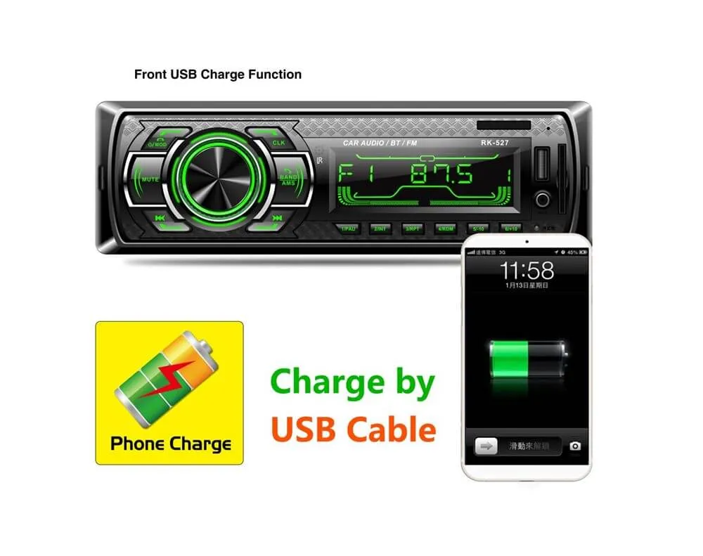 Car Stereo Bluetooth MP3/BLUETOOTH/FM PLAYER