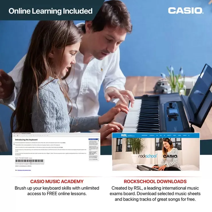Casio CT-S410AD Portable Keylighting Keyboard in Black