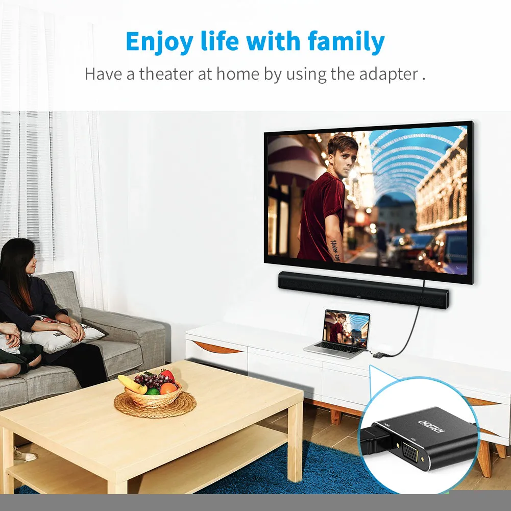 CHOETECH HUB-M17 2 in 1 USB C to HDMI VGA 4K UHD Dual Screen Display Adapter
