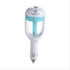 Color: Blue - Car Humidifier Air Purifier Freshener Essential Oil