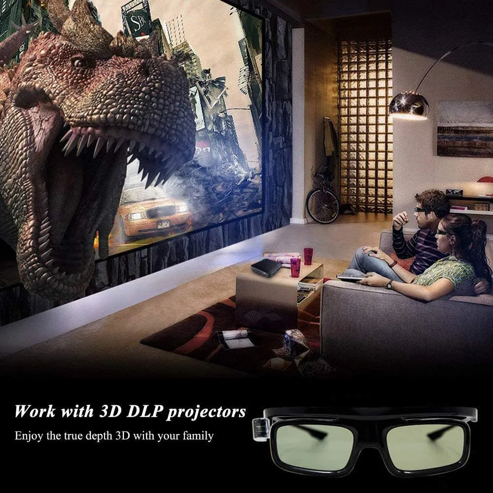 CRONY Active 3D glasses DLP-Link for All 3D DLP Projectors