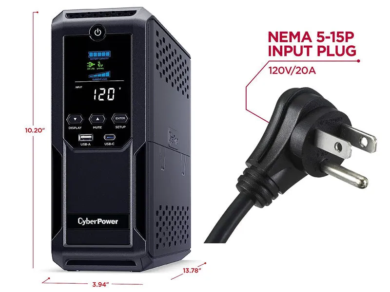 Cyberpower 1000VA 600W  9 Outlets