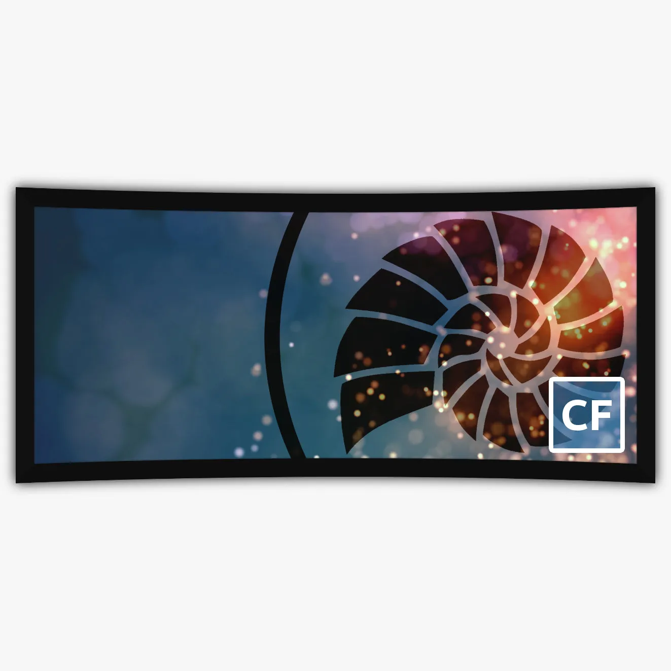 Deluxe Curved Series 2.35:1 141" High Contrast Grey Non-Coated MicroPerf