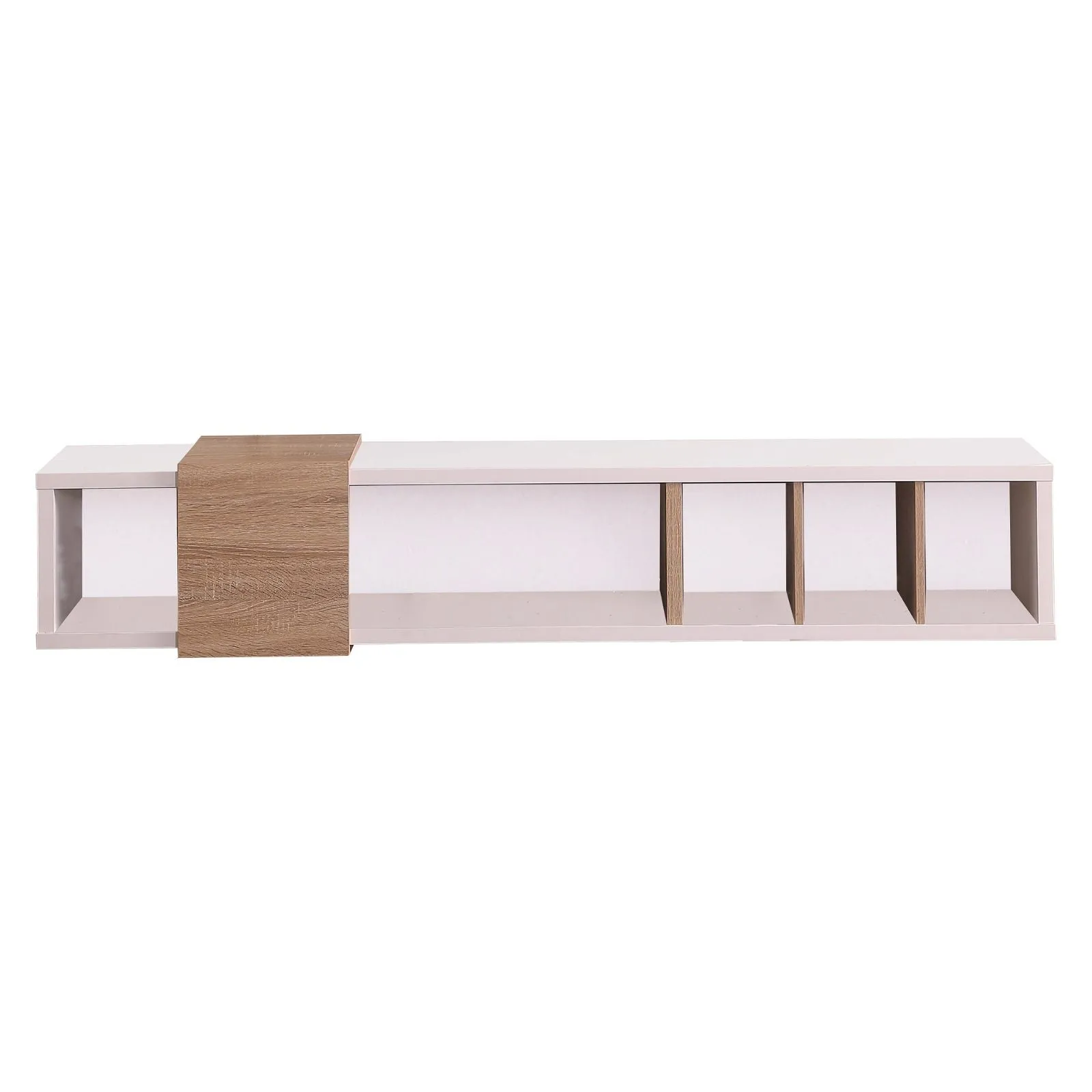 Dronus 1800 Floating Entertainment Unit, Hovering Wall Mount White by Tauris