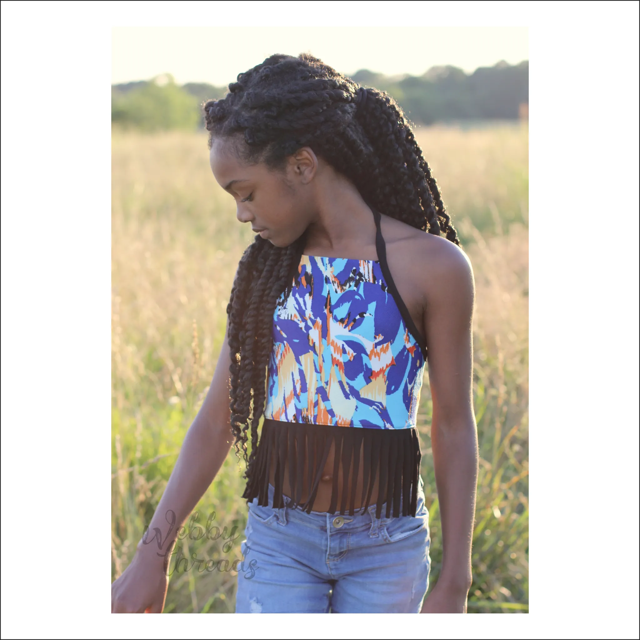 Evergreen Halter Top | Baby to Big Kid Sizes NB - 10 | Beginner Level Sewing Pattern