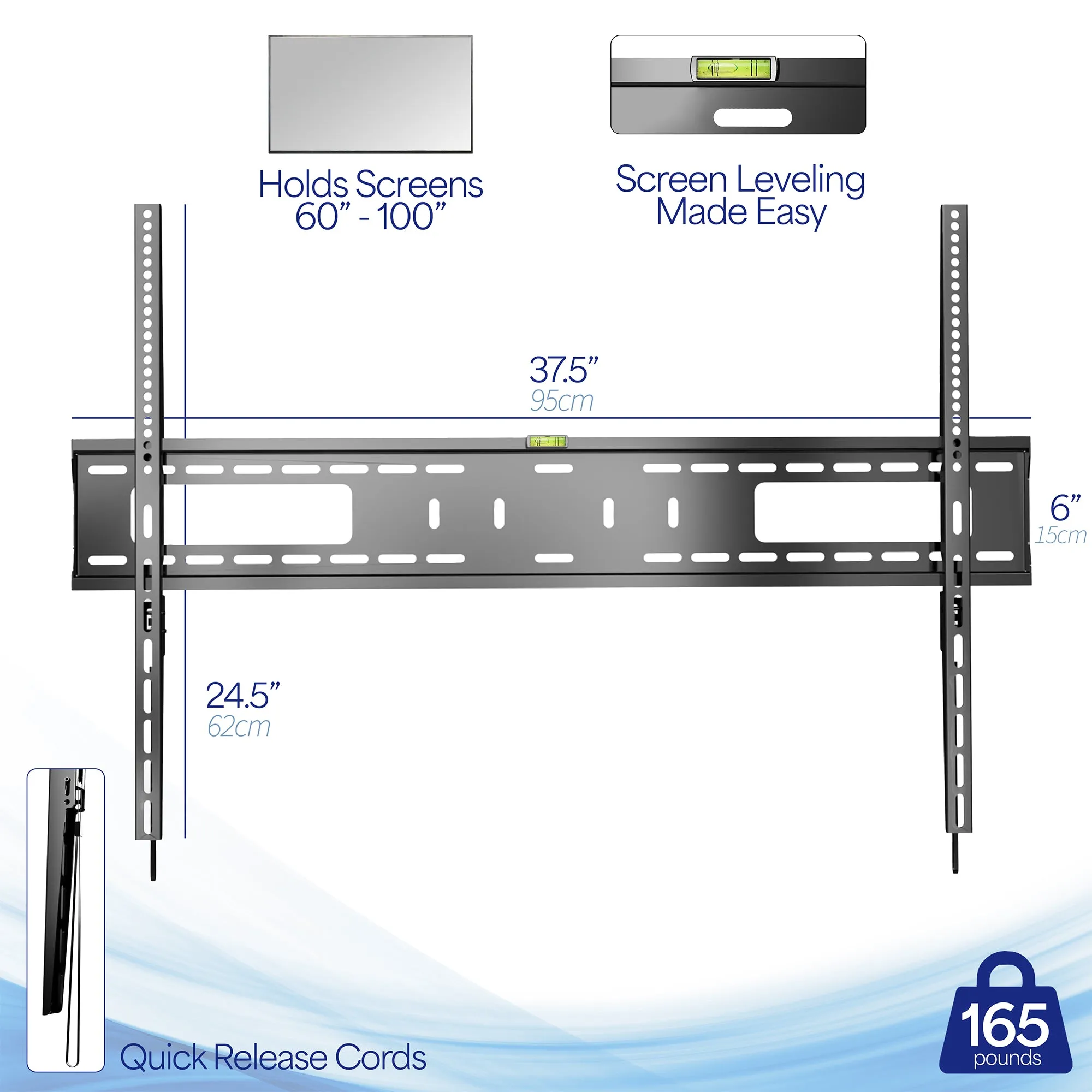 Extra Large Wall Mount for 60" to 100" TVs