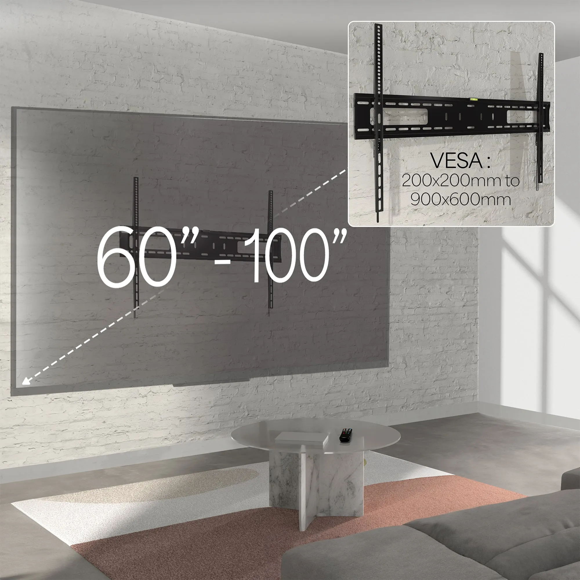 Extra Large Wall Mount for 60" to 100" TVs