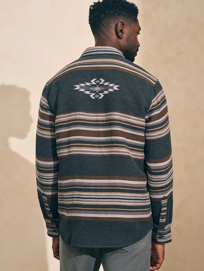 Faherty Doug Good Feather Canyon Overshirt in Desert Blackstar Serape