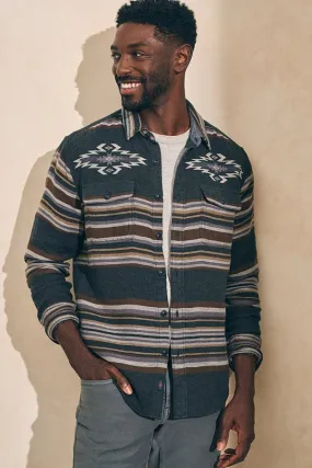 Faherty Doug Good Feather Canyon Overshirt in Desert Blackstar Serape