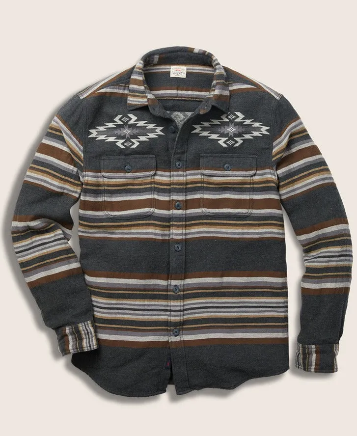 Faherty Doug Good Feather Canyon Overshirt in Desert Blackstar Serape