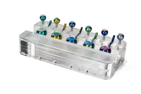 Five Piece Acrylic Belly Button Ring Display