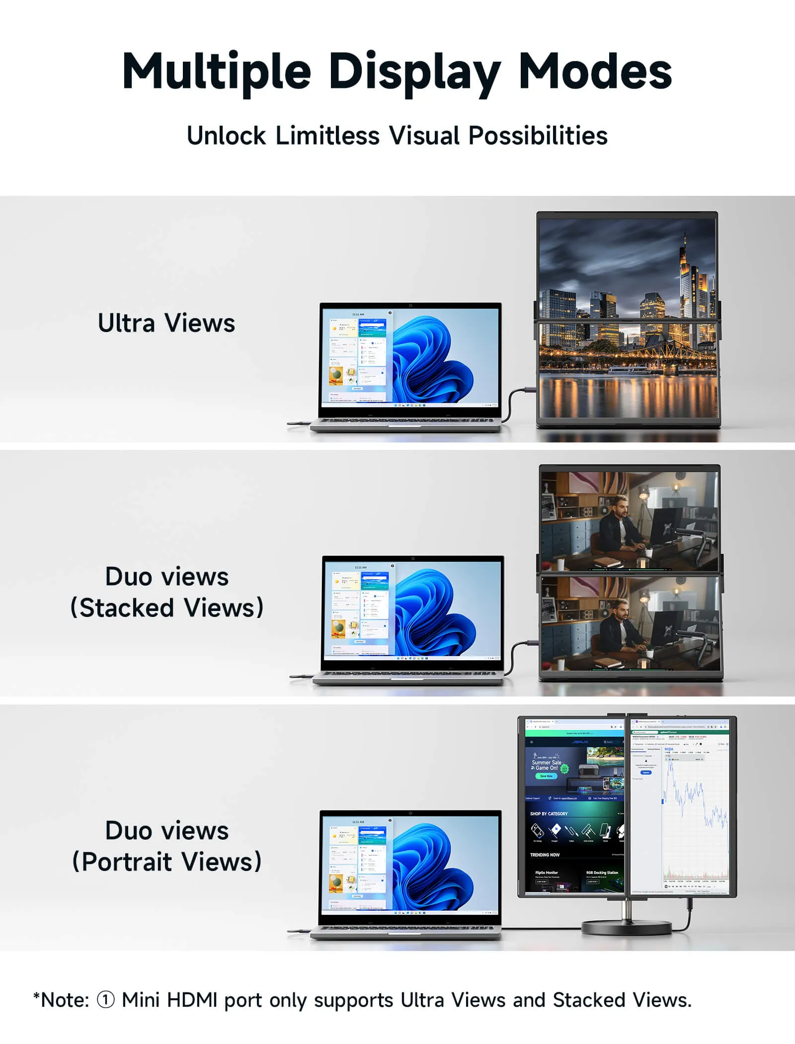 FlipGo Portable Dual Monitor