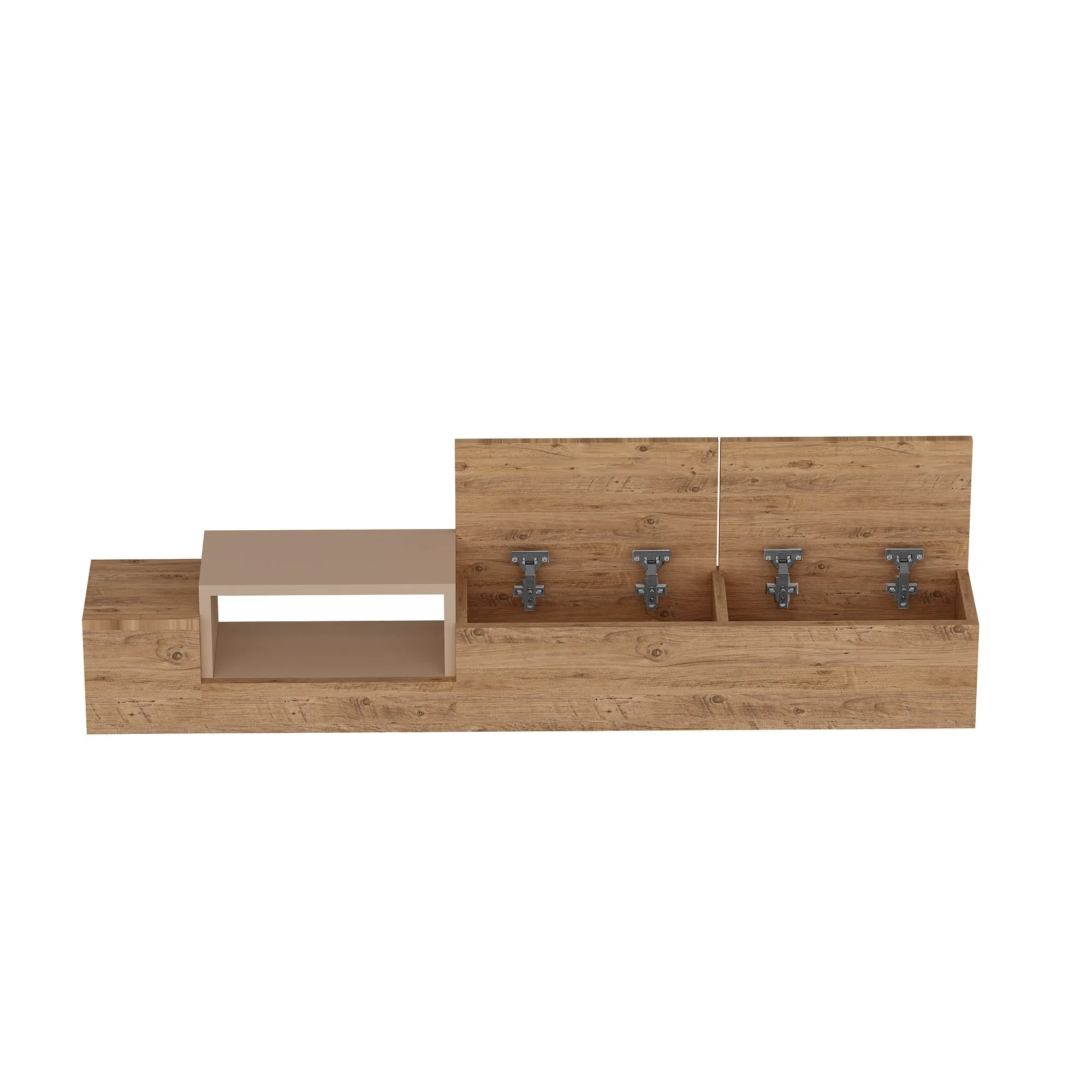 Floating TV Stand with Shelves Sarah