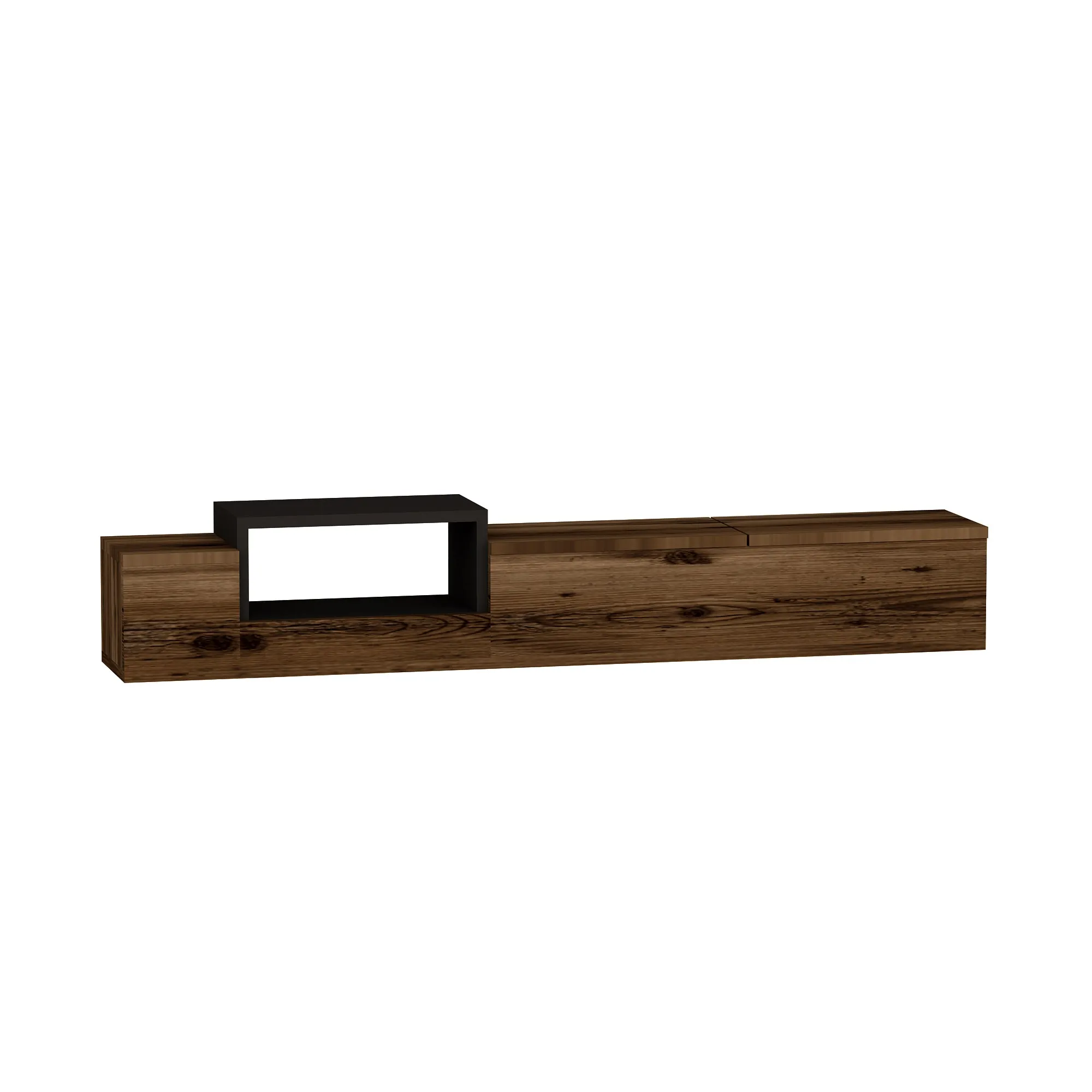 Floating TV Stand with Shelves Sarah