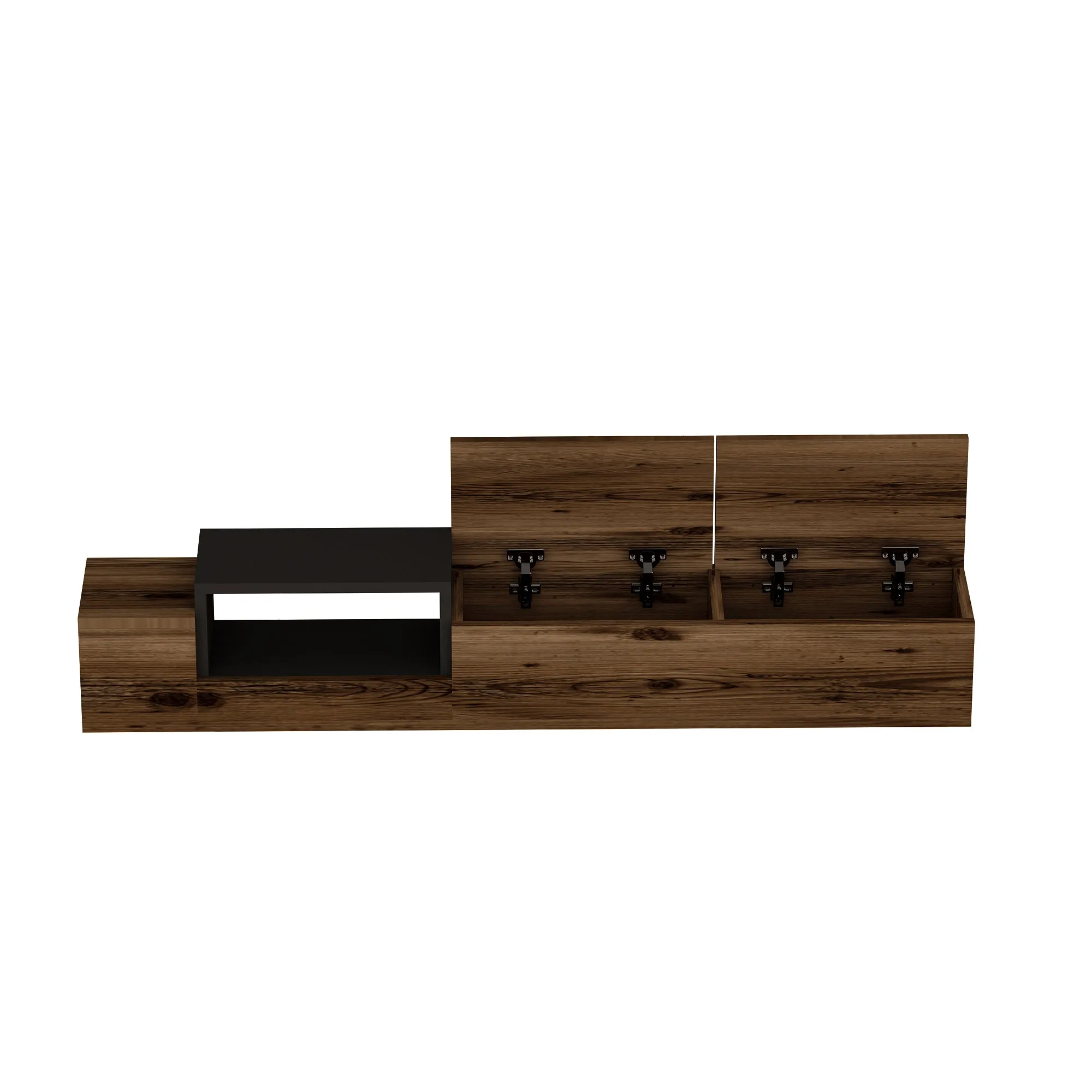 Floating TV Stand with Shelves Sarah