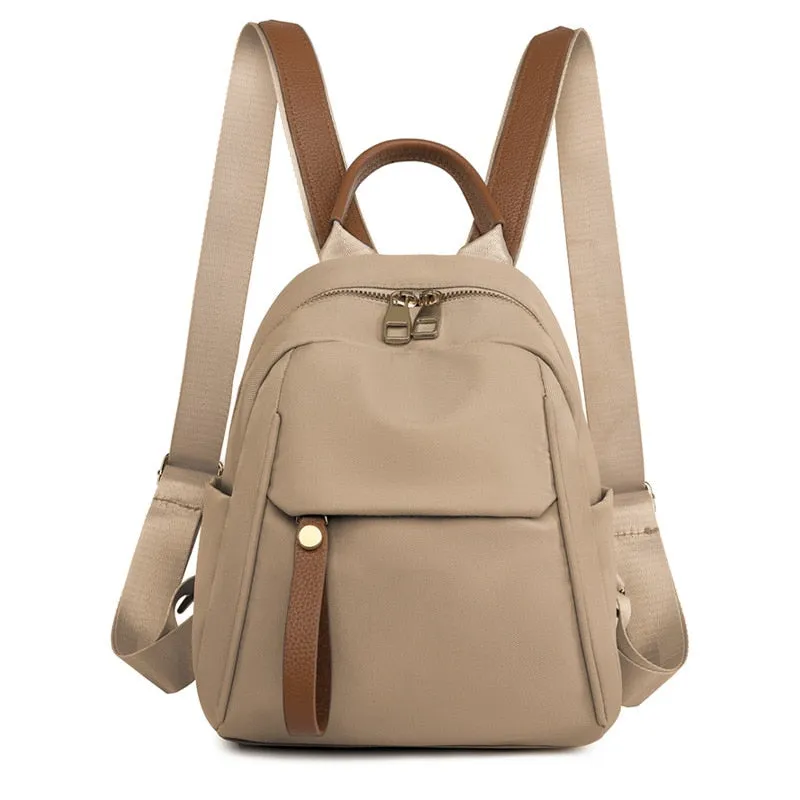 FLYTONN Fashion Shoulder Bag for Women Trend Lightweight Oxford Cloth Waterproof Leisure Travel Backpack Mini Backpack