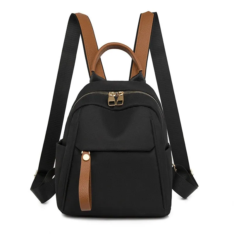 FLYTONN Fashion Shoulder Bag for Women Trend Lightweight Oxford Cloth Waterproof Leisure Travel Backpack Mini Backpack