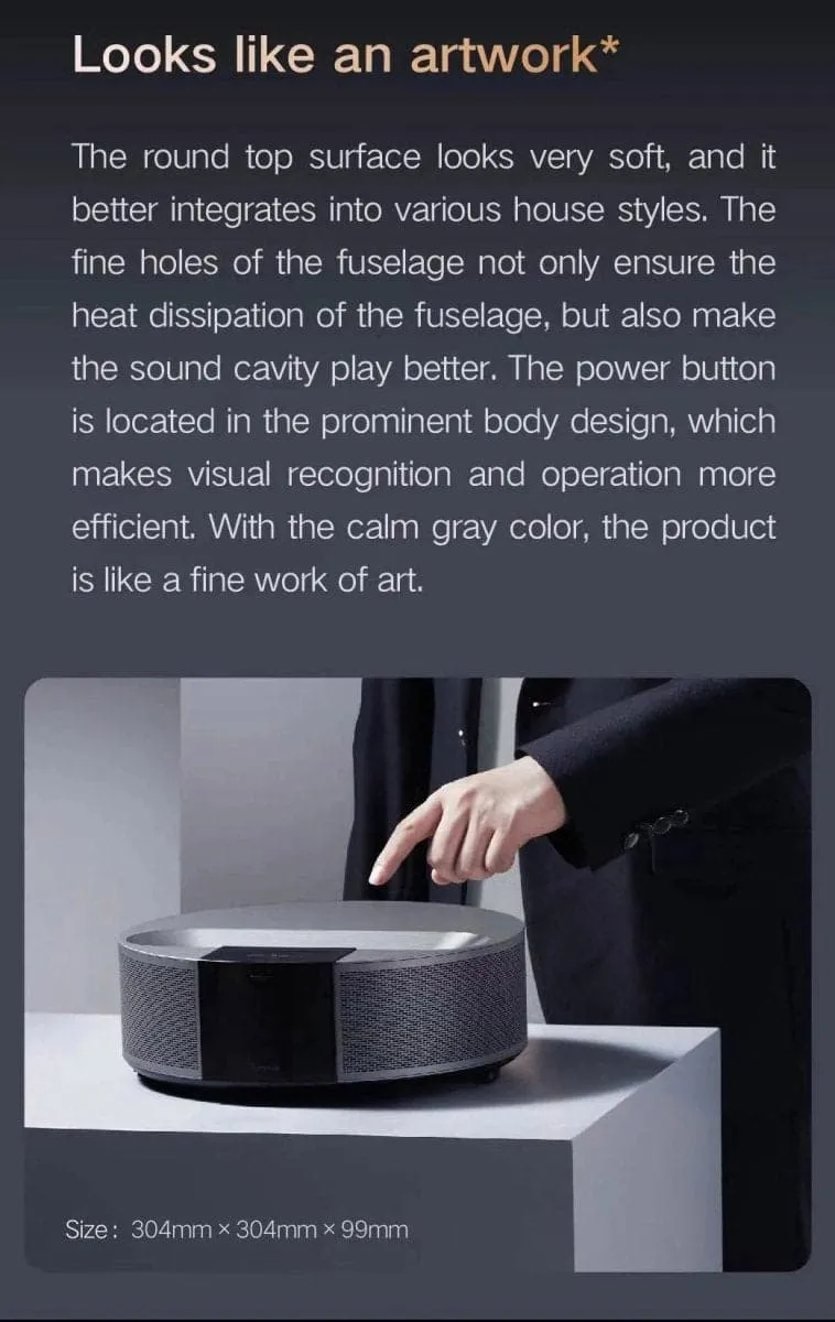 Formovie Fengmi R1 Ultra Short Throw Laser Projector 870 ISO Dolby Audio 1080 P