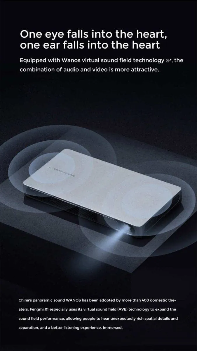 Formovie X1 Pocket Laser Projector 500 ISO lumens Full HD Smart 1080P Portable