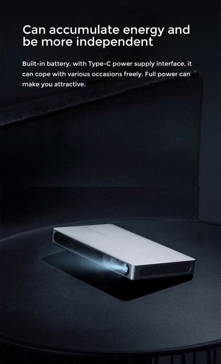 Formovie X1 Pocket Laser Projector 500 ISO lumens Full HD Smart 1080P Portable