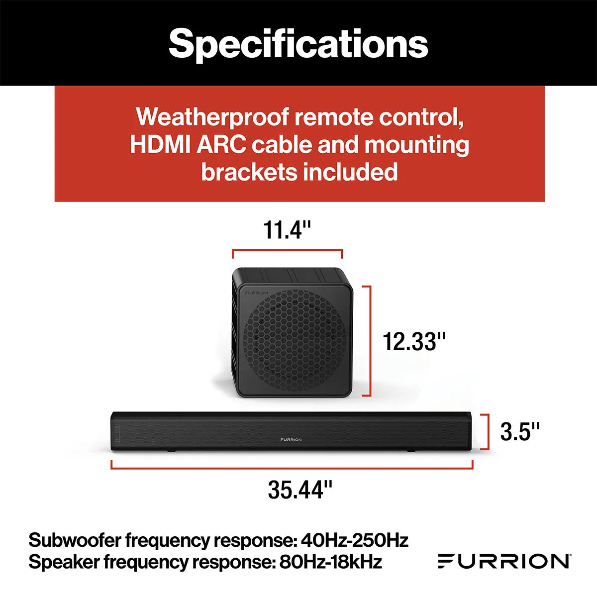 Furrion FDUP55CSA 55" Aurora Partial Sun Outdoor TV with 2.1 Sound System
