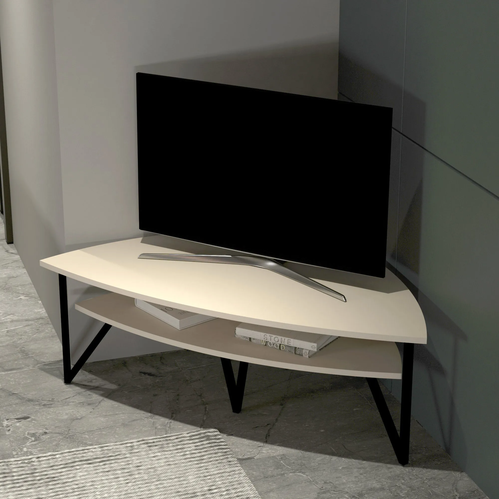 Galen Corner TV Stand Entertainment Center