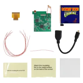 Game Boy Color Q5 IPS LCD HDMI HD TV Output Mod Backlight Kit with OSD - Hispeedido