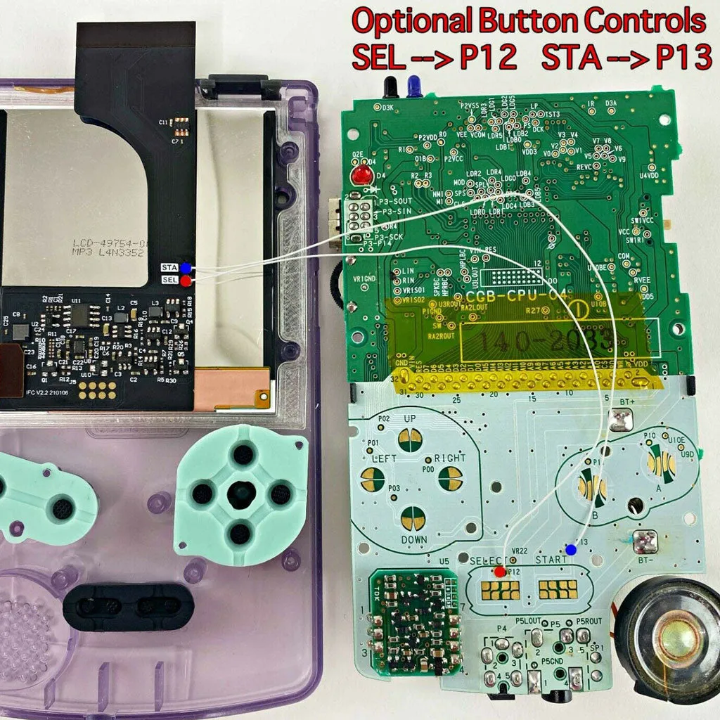 Game Boy Color Retro Pixel 1.0 Q5 IPS LCD Backlight Kit - FunnyPlaying