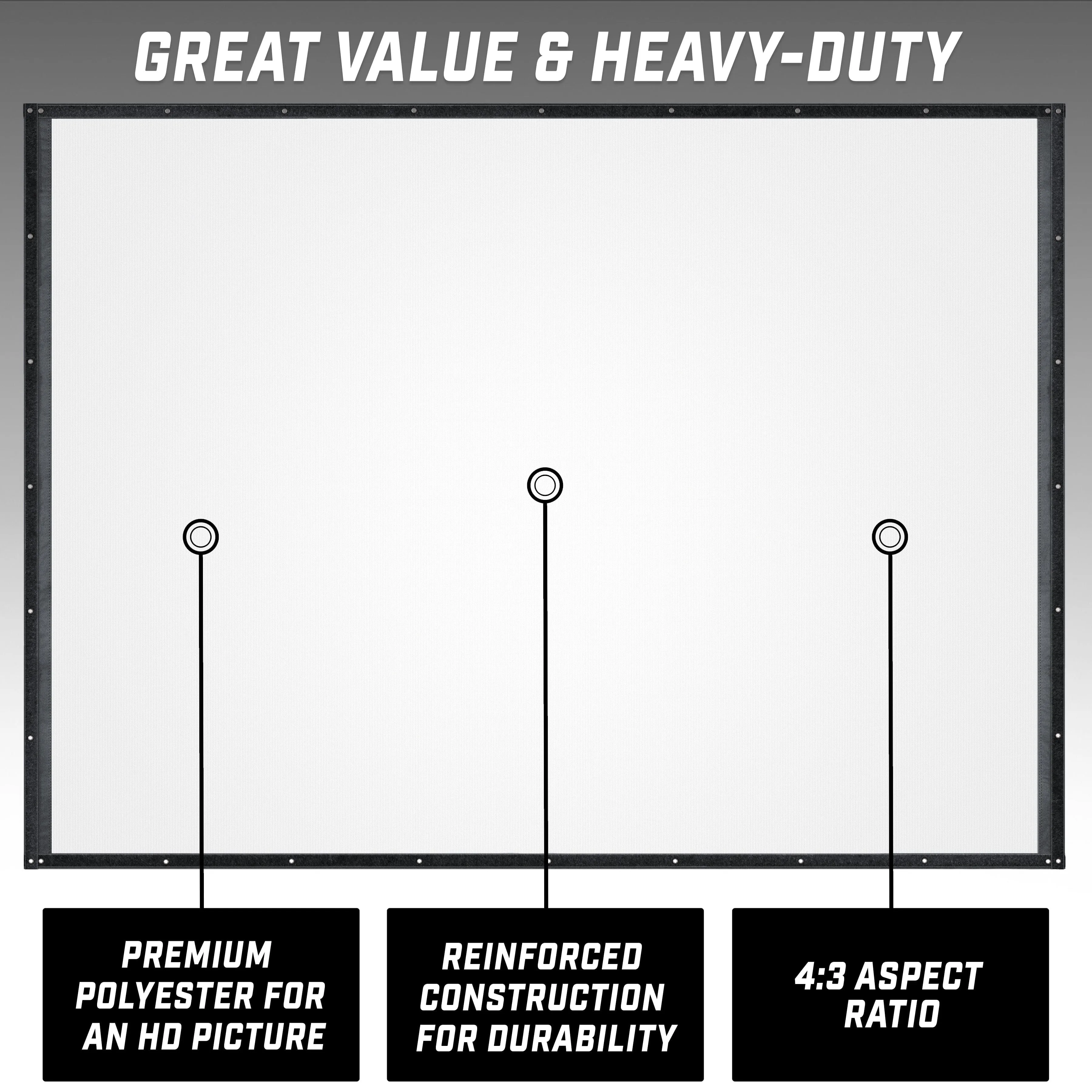 GoSports Replacement Sim Screen - Only Compatible with GoSports 12' x 9' Golf Simulator Enclosure