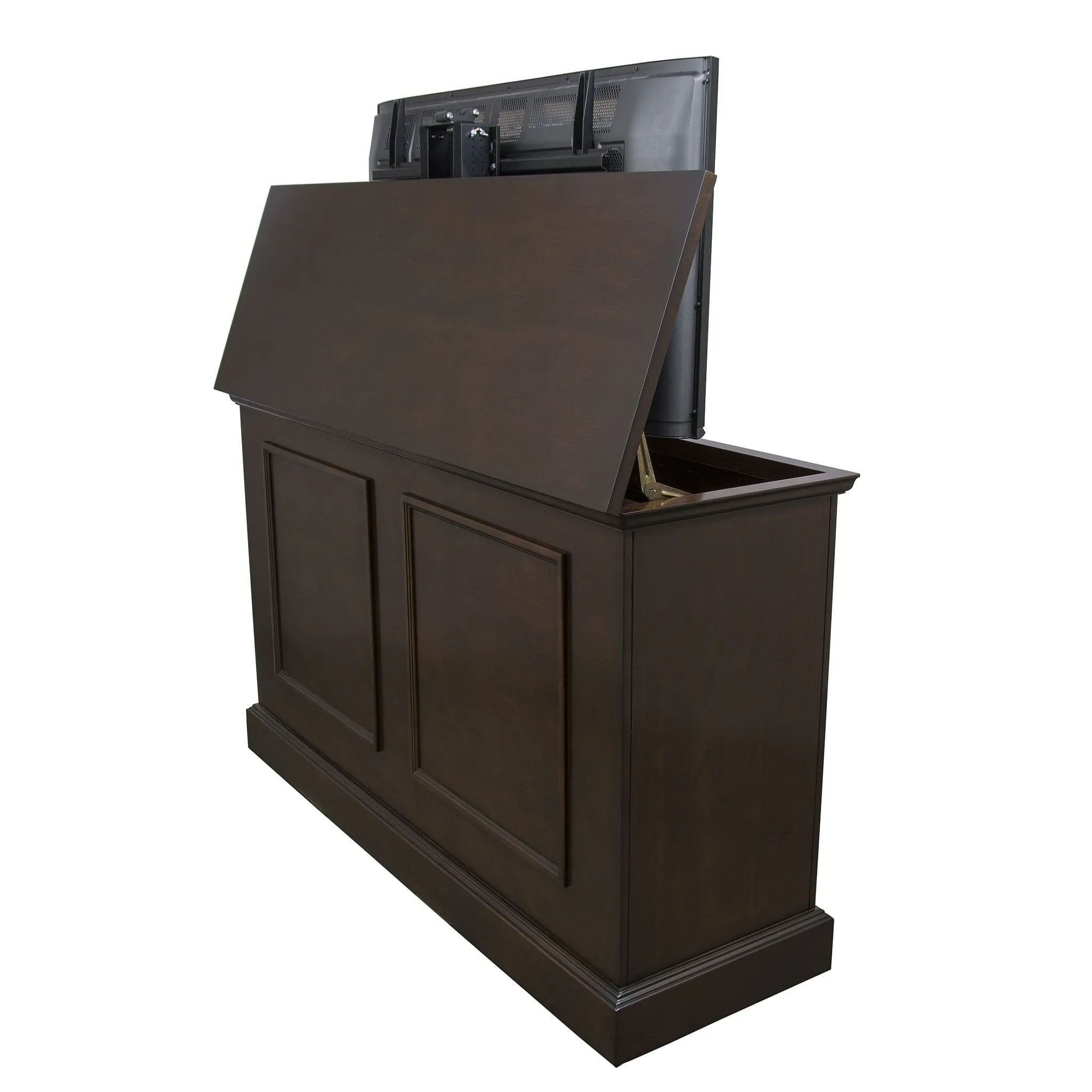 Grand Elevate 74008 Espresso Smart TV Lift Cabinet for 65 Inch Flat screen TVs