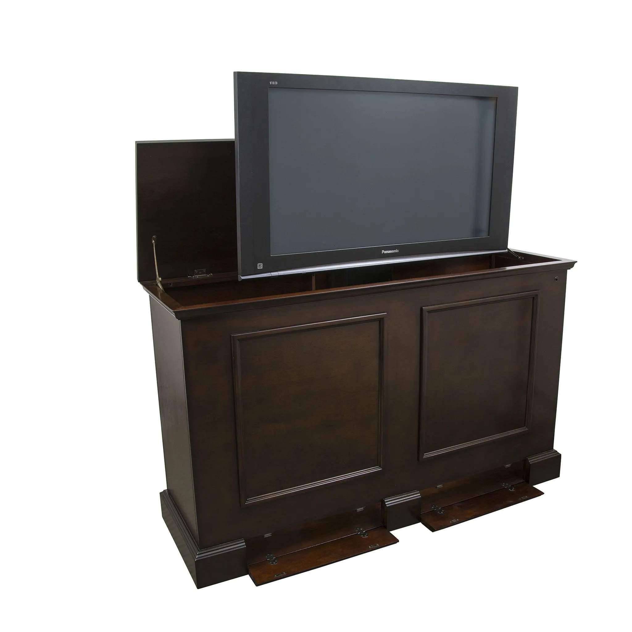 Grand Elevate 74008 Espresso Smart TV Lift Cabinet for 65 Inch Flat screen TVs