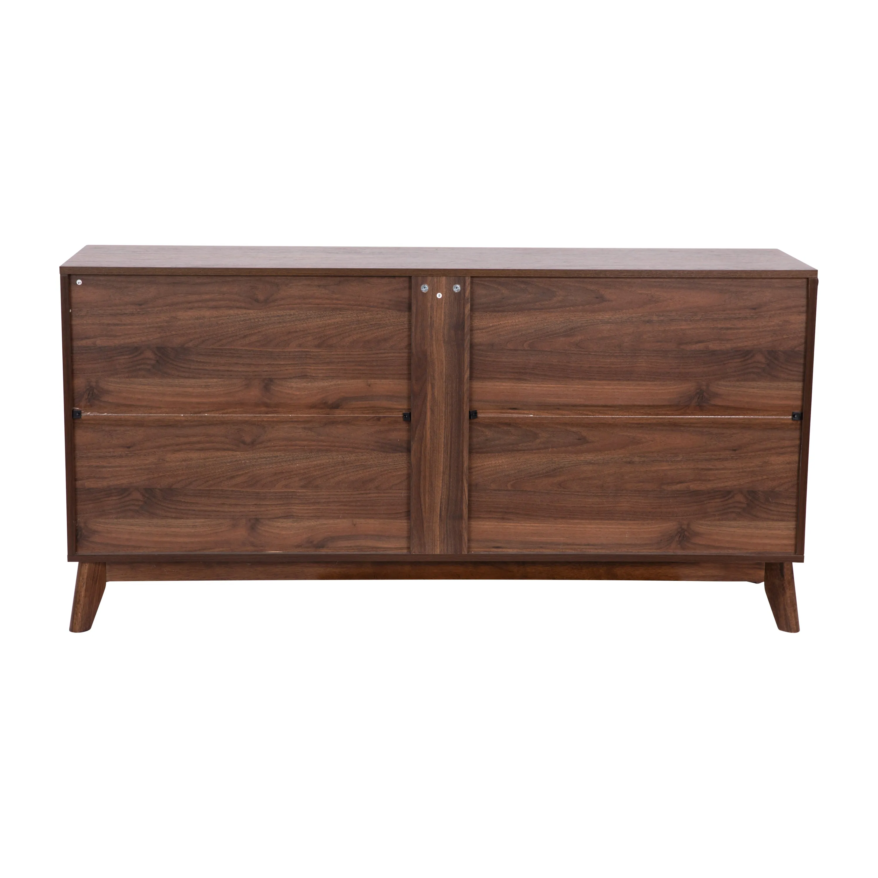 Haisley Mid-Century Modern Storage Buffet with Four Soft Close Doors and Adjustable Shelving