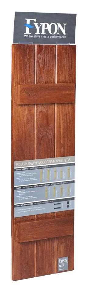 Hand Hewn Beam & Shutter Kit (Coffee Bean and Cedar Stains)