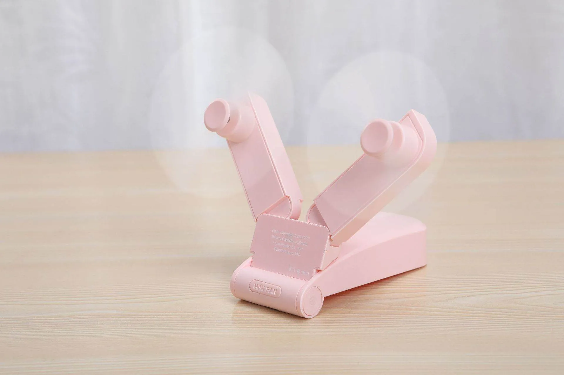 Handheld Mini Fan V36 Double Head Usb Folding Fan