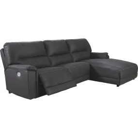 Henefer 3 Piece Power Reclining Sofa Chaise