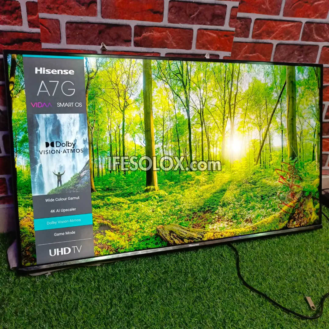 Certified Refurbished Hisense 43-inch A7G VIDAA Smart 4K UHD Frameless LED TV with Built-in WiFi, Bluetooth, and Miracast