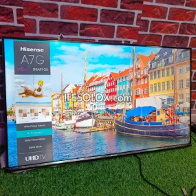 Certified Refurbished Hisense 43-inch A7G VIDAA Smart 4K UHD Frameless LED TV with Built-in WiFi, Bluetooth, and Miracast