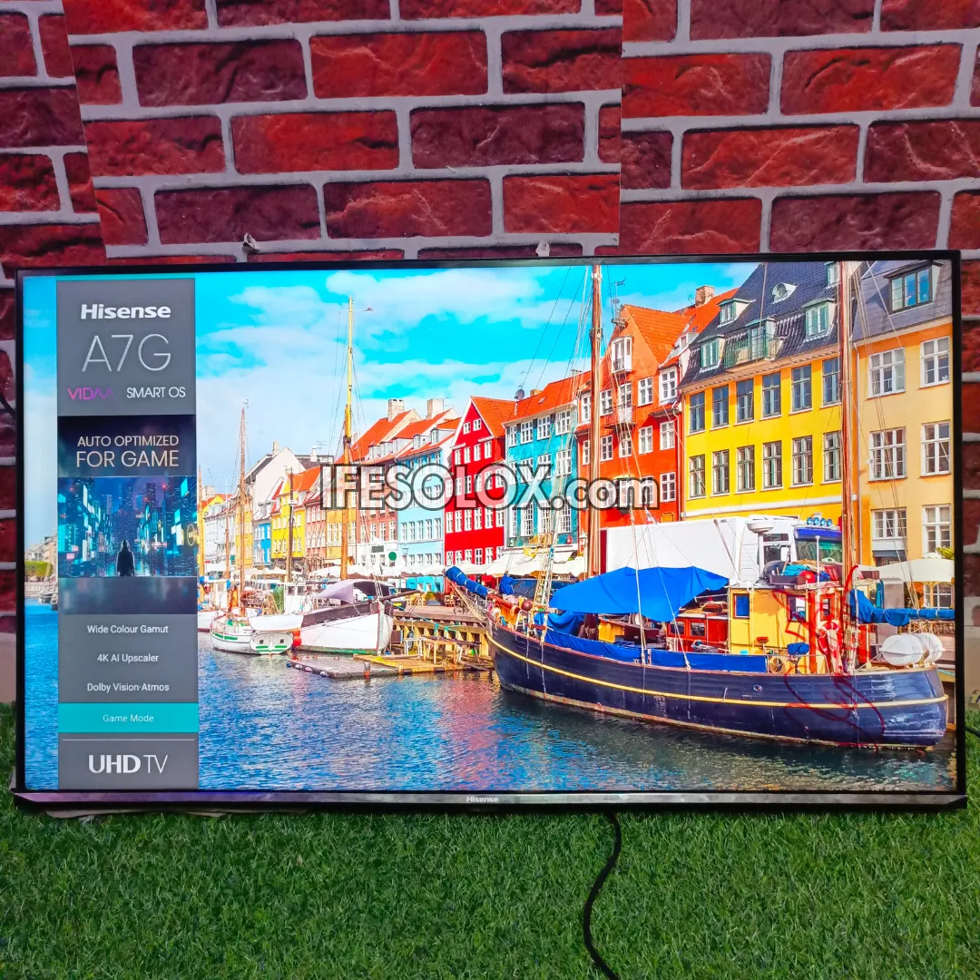 Certified Refurbished Hisense 43-inch A7G VIDAA Smart 4K UHD Frameless LED TV with Built-in WiFi, Bluetooth, and Miracast