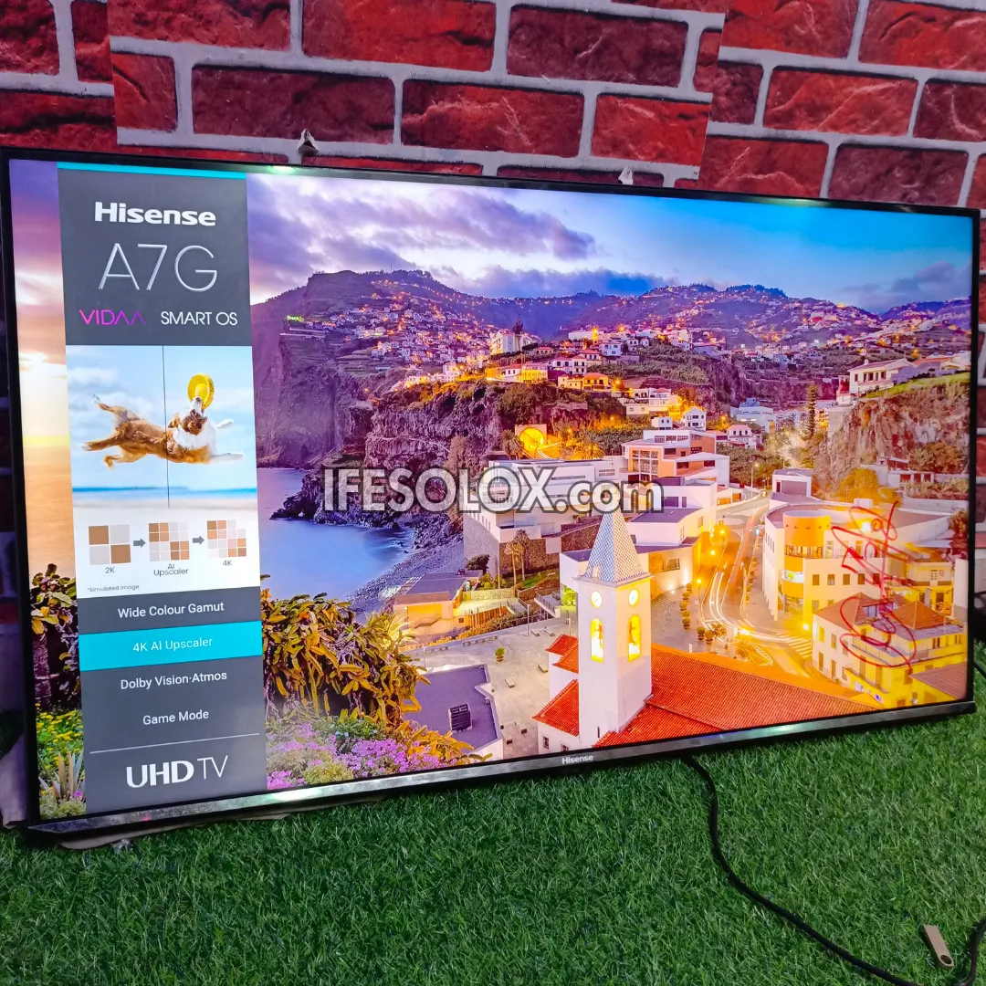 Certified Refurbished Hisense 43-inch A7G VIDAA Smart 4K UHD Frameless LED TV with Built-in WiFi, Bluetooth, and Miracast