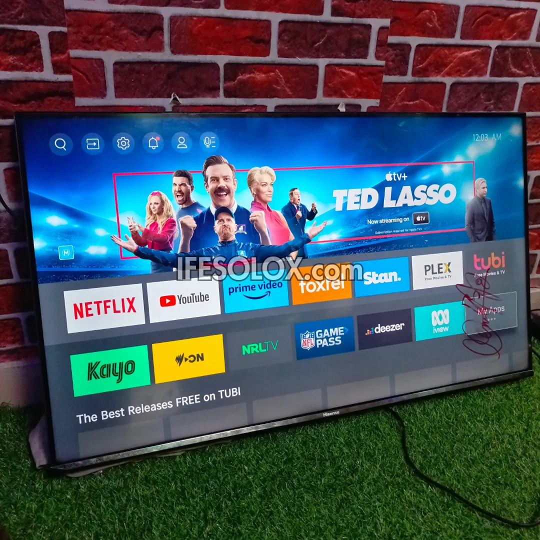 Certified Refurbished Hisense 43-inch A7G VIDAA Smart 4K UHD Frameless LED TV with Built-in WiFi, Bluetooth, and Miracast