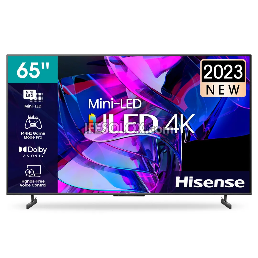 Hisense 65 inch 65U7K Series Quantum Dot ULED Mini-LED 4K HDR10  TV   Warranty (Free Wall Mount) - Brand New
