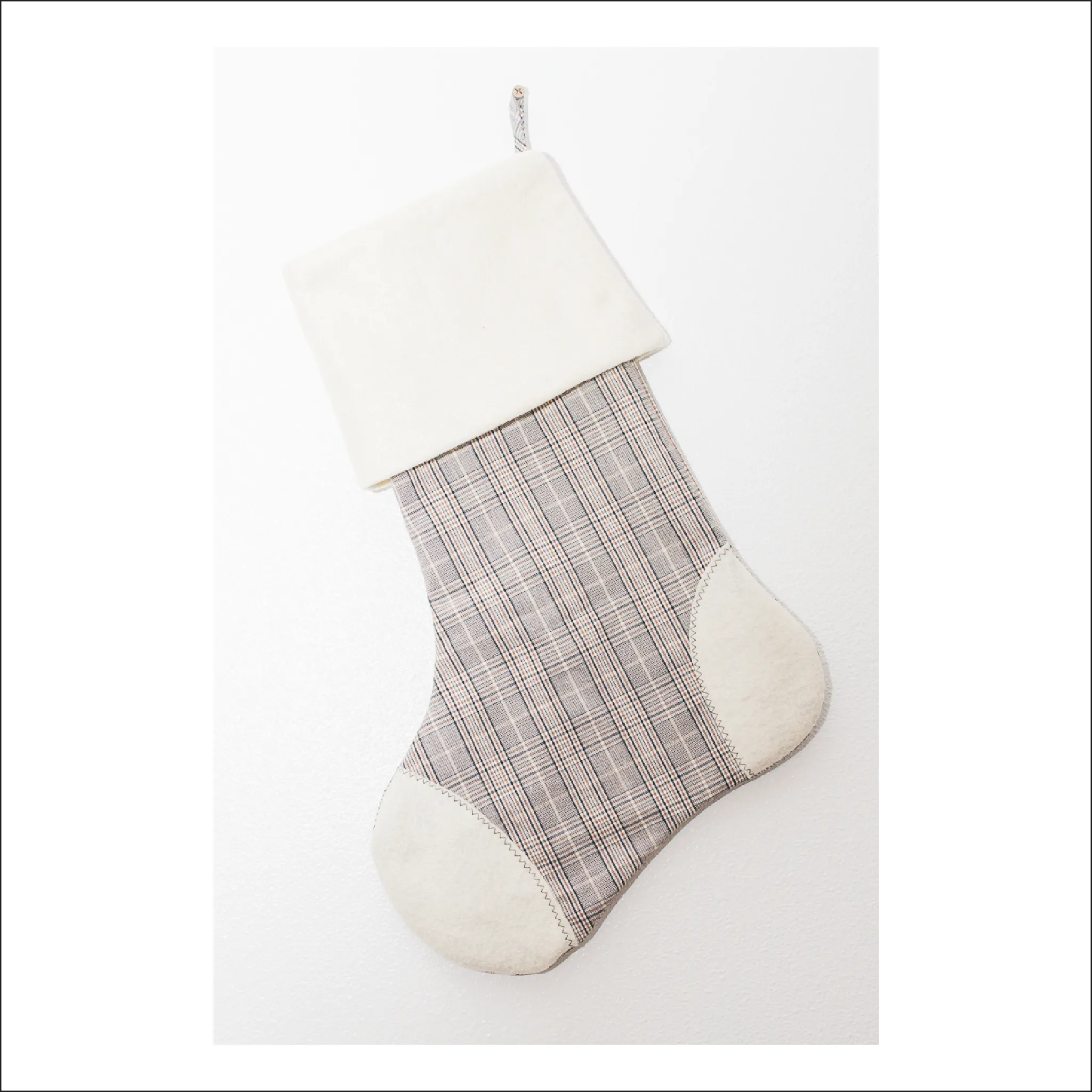Holly Jolly Stocking | Free Pattern Pieces | Beginner Level Sewing Pattern