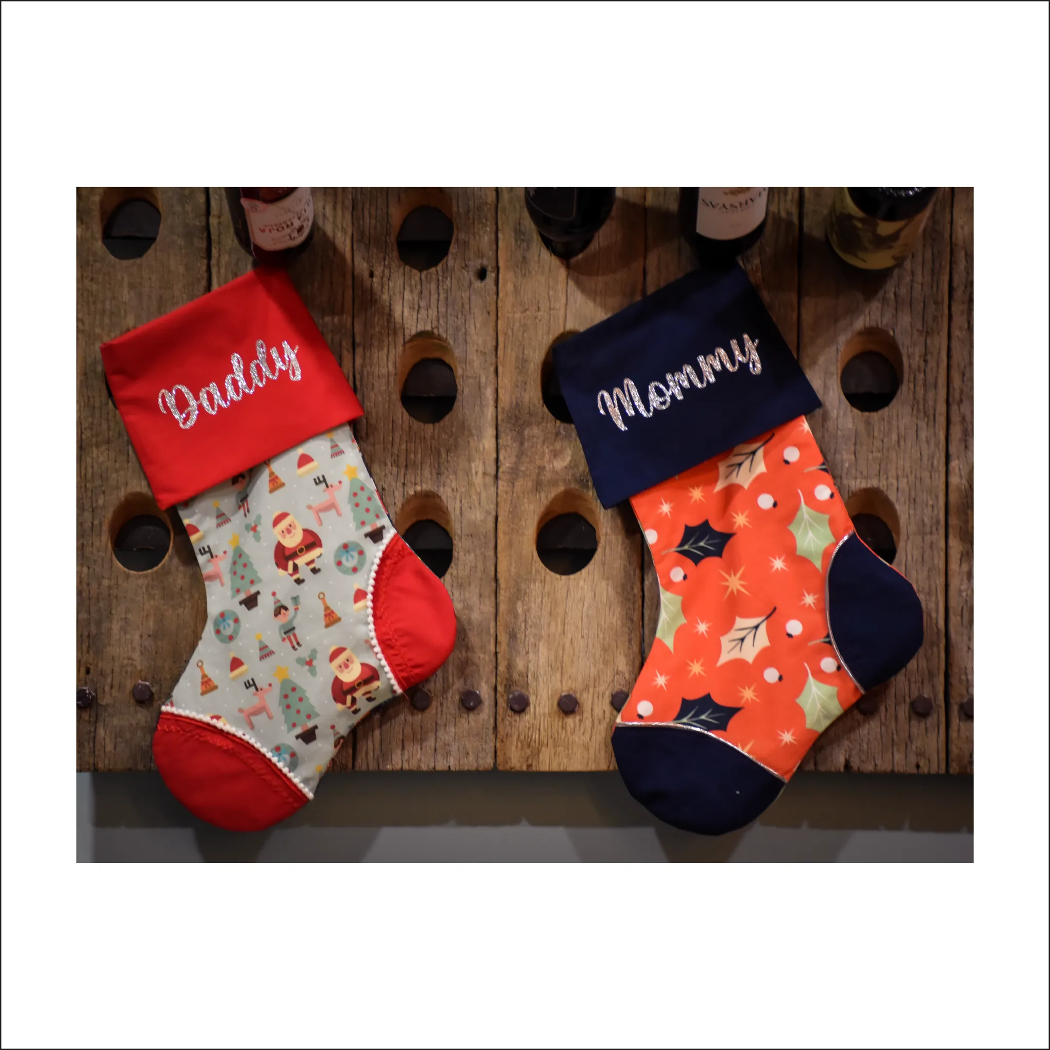 Holly Jolly Stocking | Free Pattern Pieces | Beginner Level Sewing Pattern