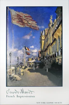 Hotel des Roches Noires, Trouville by Claude Monet