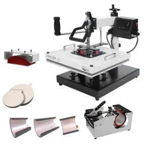 HPN Signature PRO 15" x 15" 8-in-1 Multifunction Heat Press with SurePressure