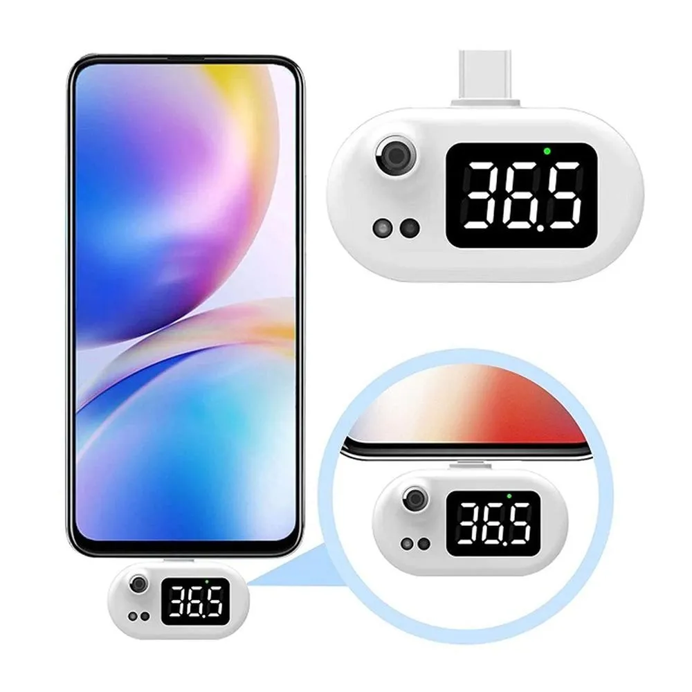 Infrared Thermometer for Apple Lightning or Android USB-C