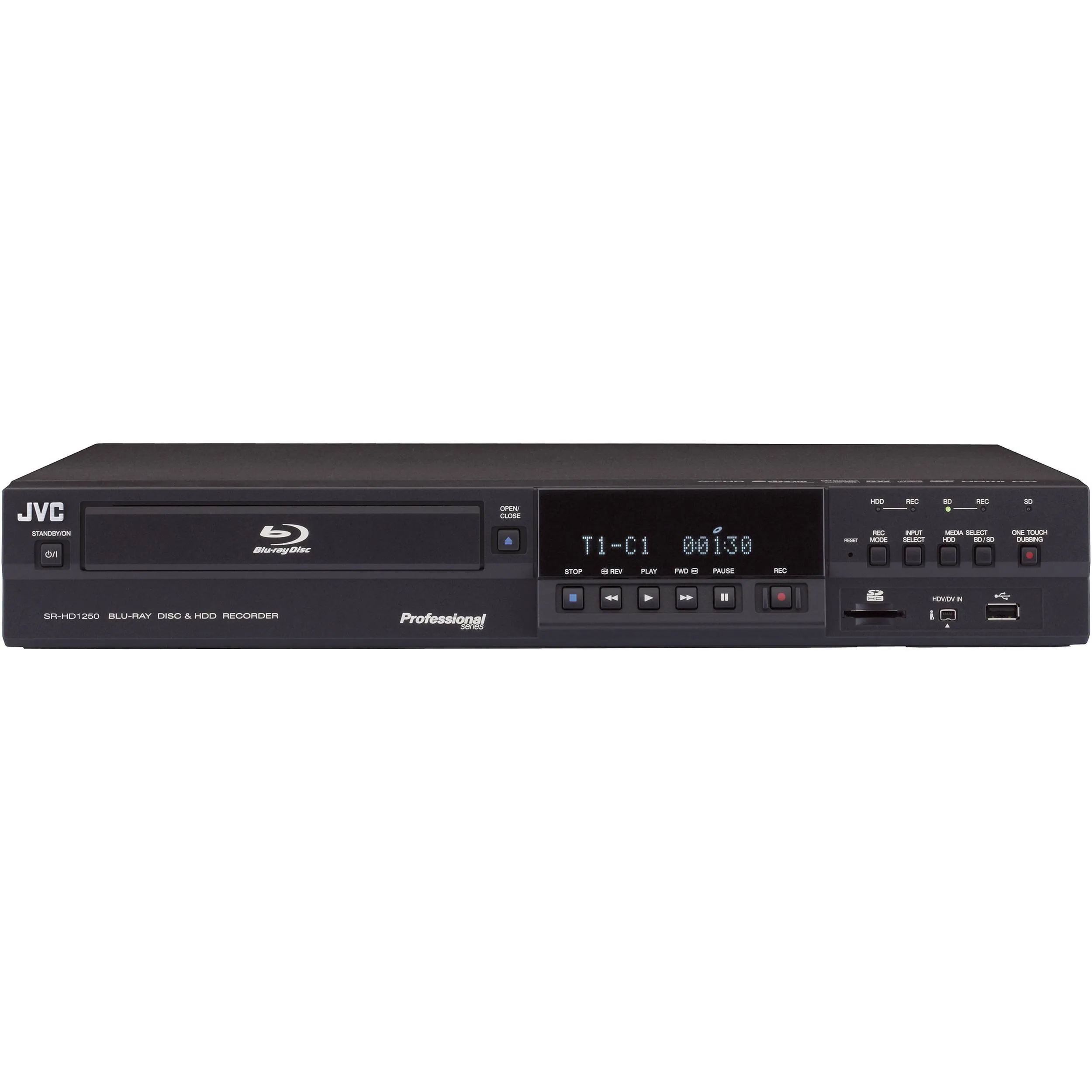 JVC SR-HD1250US Blu-ray Disc HDD Recorder -Used