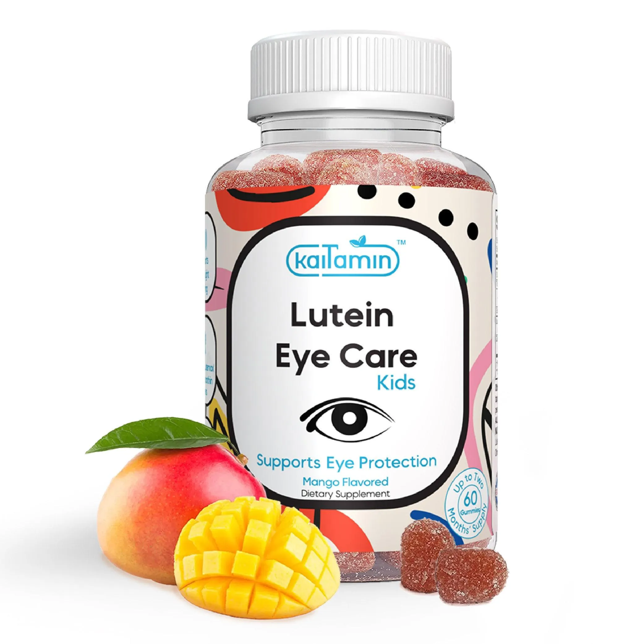 Kids Lutein Gummy - Lutein Eye Supplements for Kids - 60 Gummies