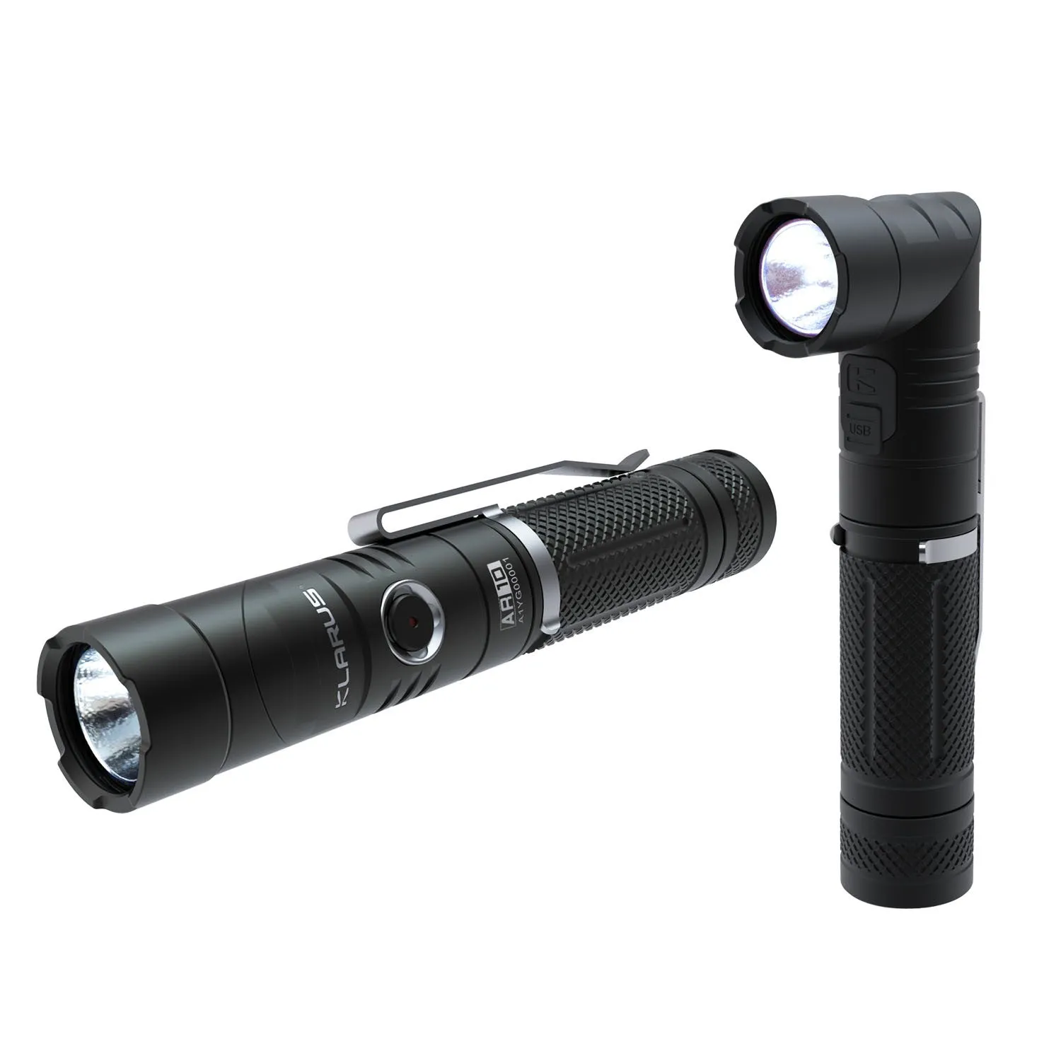 Klarus AR10 Adjustable Angle Head Rechargeable Flashlight - 1080 Lumens