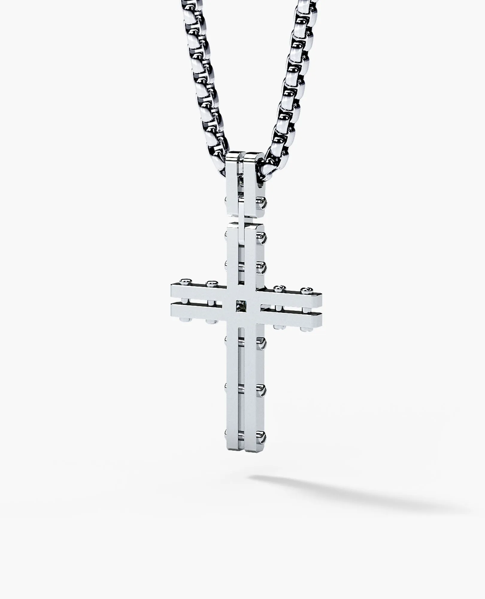 LA PAZ Cross Pendant in Gold with 0.20ct Diamonds
